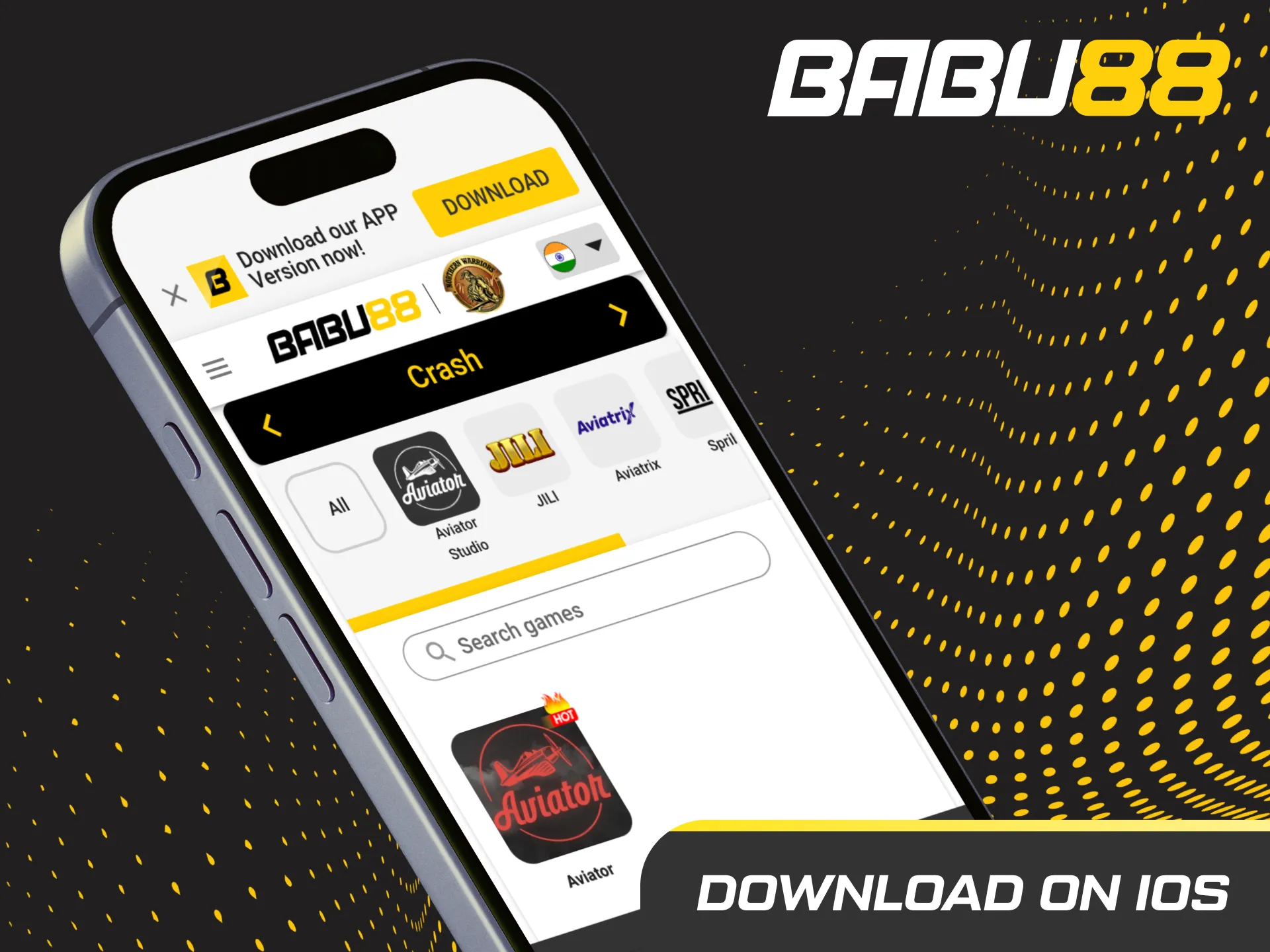 Access the game on your Apple device when you download and install Aviator on iOS from the official source.