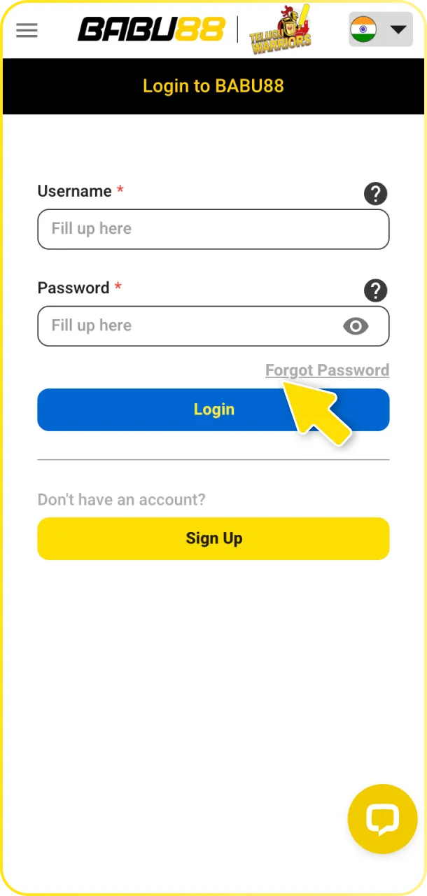 Follow the security steps to log in and secure your profile before placing your first cricket wager.