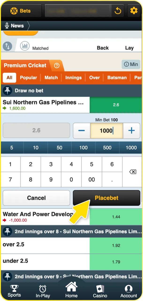Learn how to successfully place a bet and manage it using the Babu88 live betting slip features.