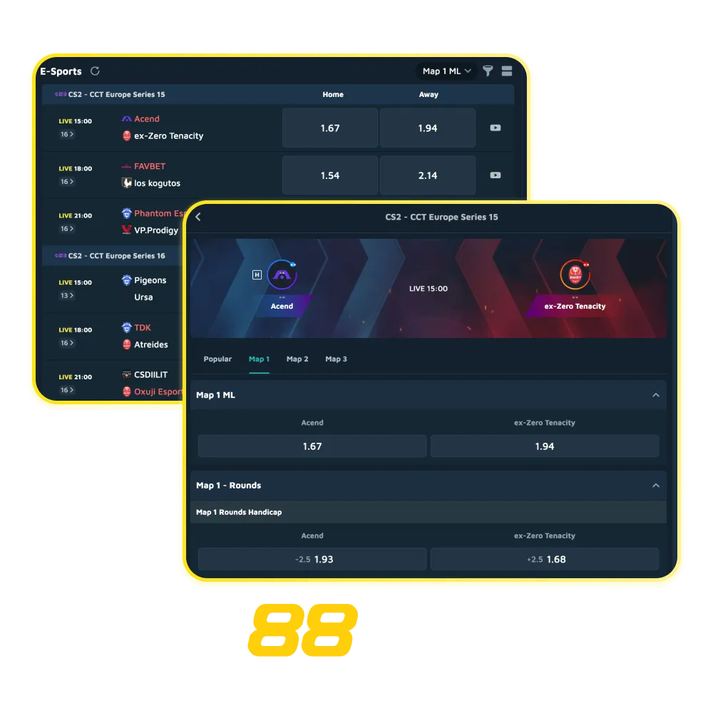 Babu88 CS2 (CS:GO) betting in India with esports odds, 100% up to ₹12,000 bonus, mobile app, live markets, fast payouts.