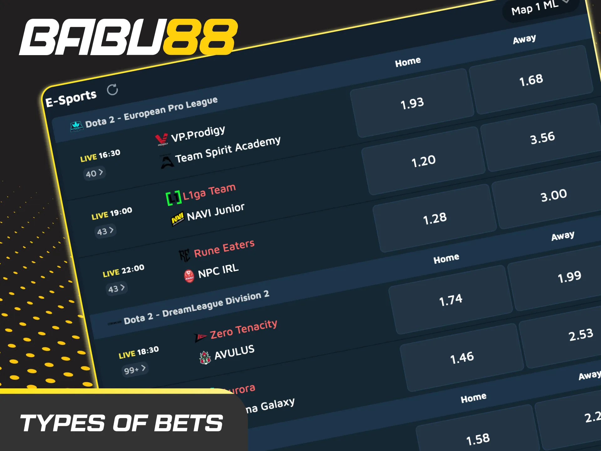 Check out the different types of Dota 2 bets available at Babu88 India and start winning.