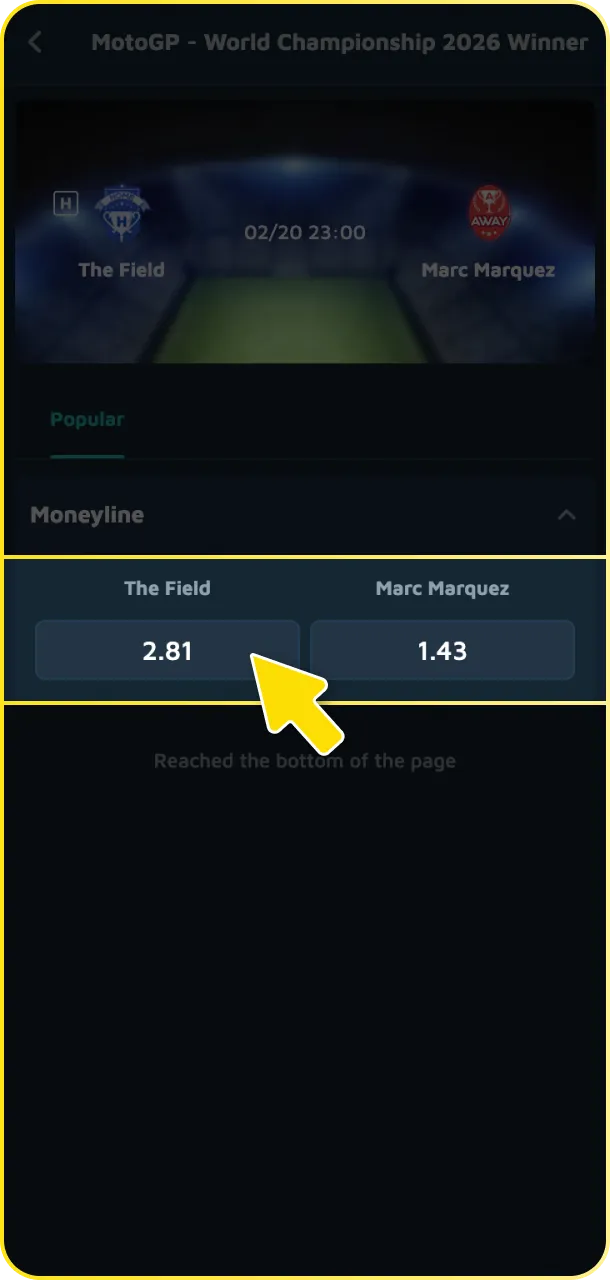 Confirm place bet and track your Formula 1 returns on Babu88 India.