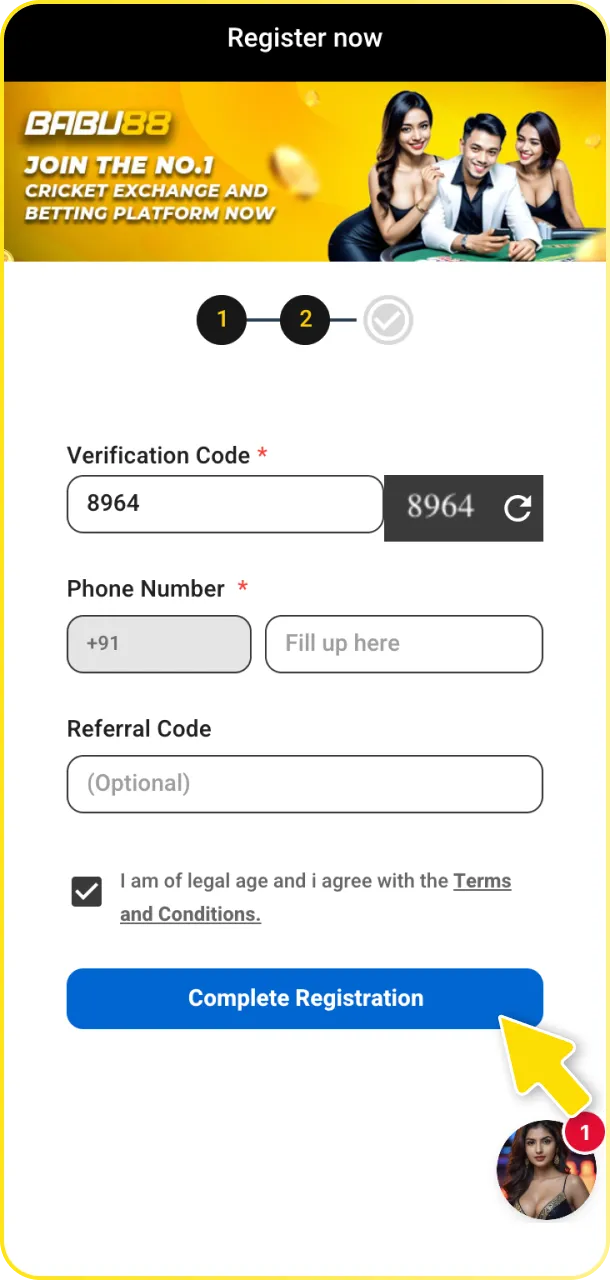 Create your account at Babu88 to start your football betting journey.