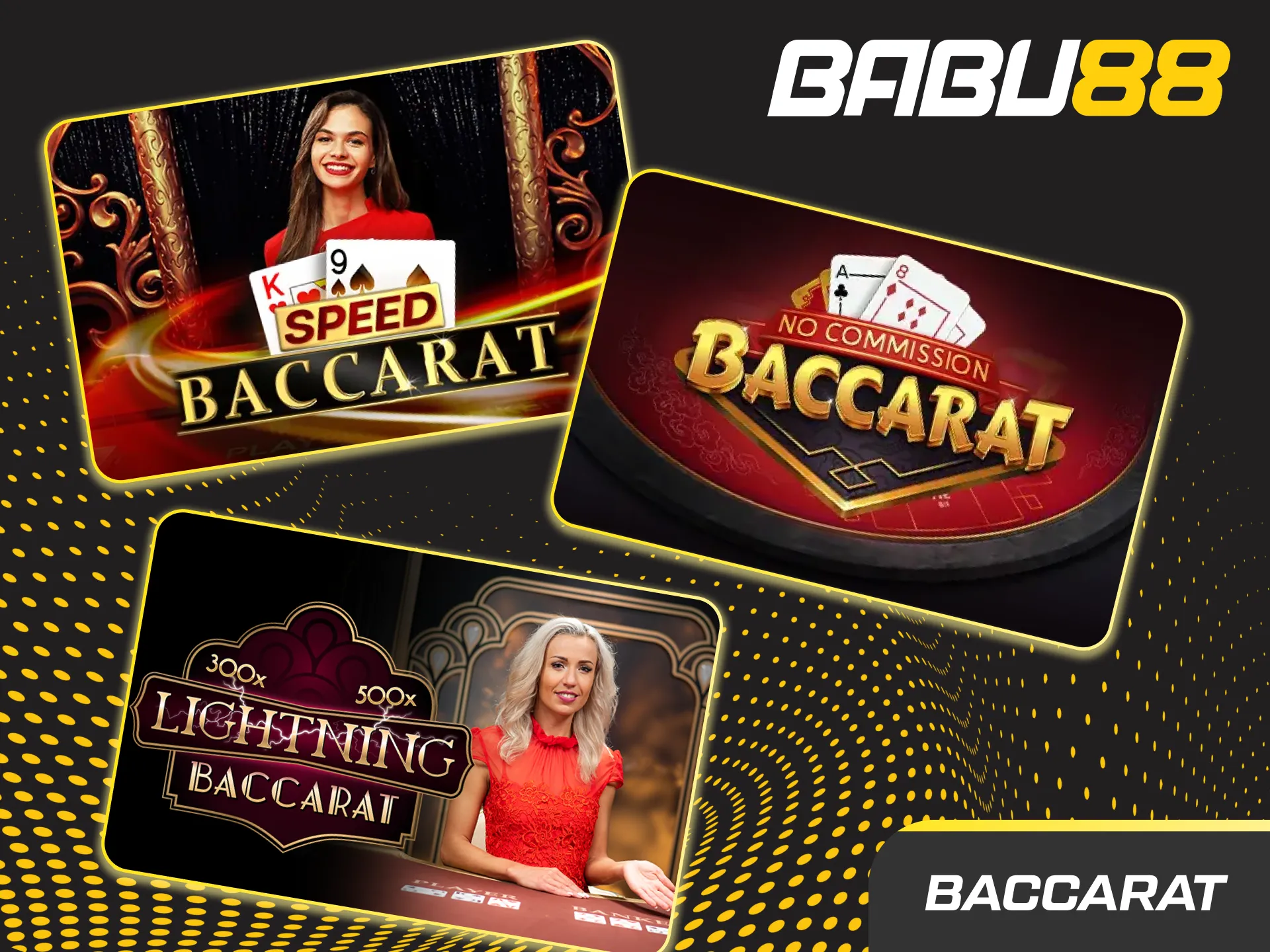 Bet on the player or banker in live baccarat at Babu88.