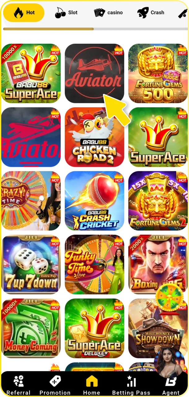 Play or bet on your favorite games to meet the Babu88 wagering requirements.