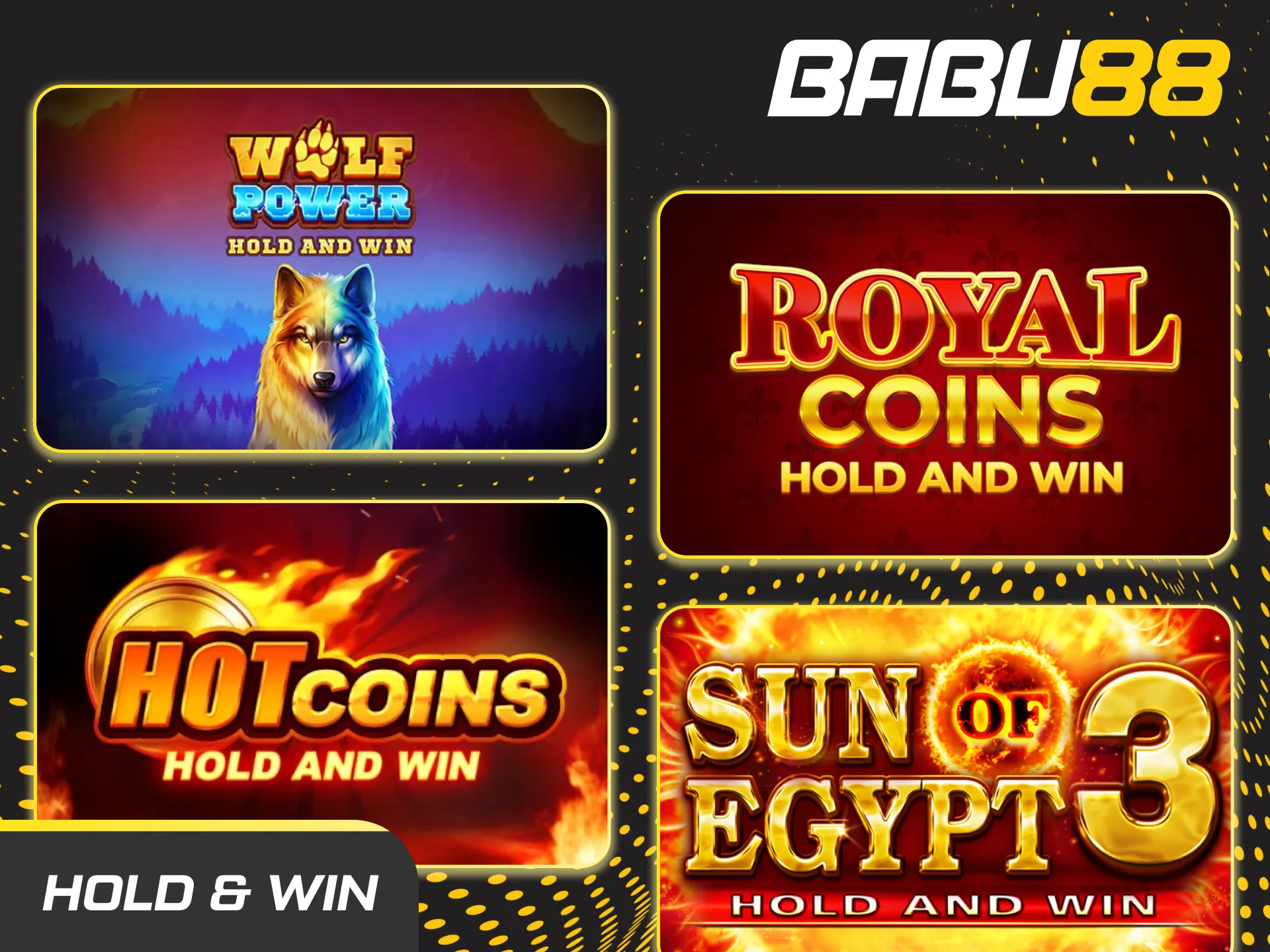 Try the popular hold and win feature on Babu88 slots.