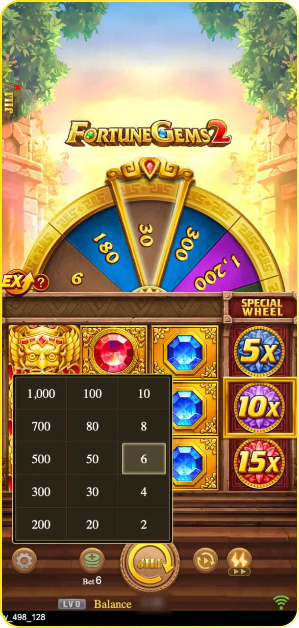 Set your bet amount before spinning the reels on Babu88 slots.