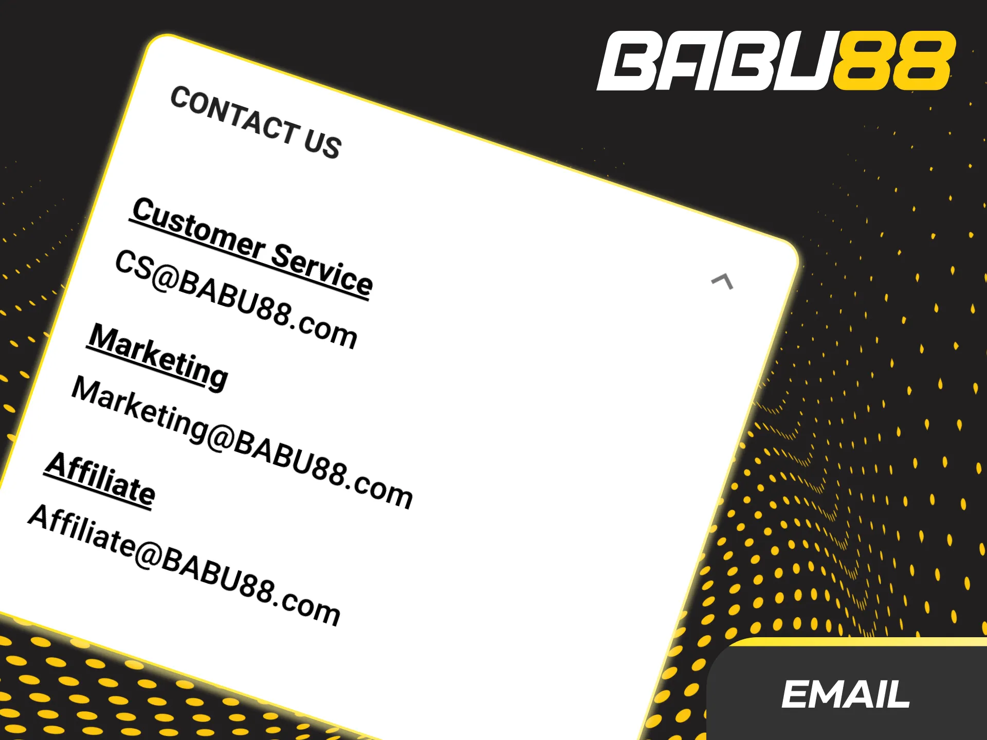 Email Support: contacts - support, payments, kyc, complaints, rg; 24x7; replies 2-6h; send one issue per email.