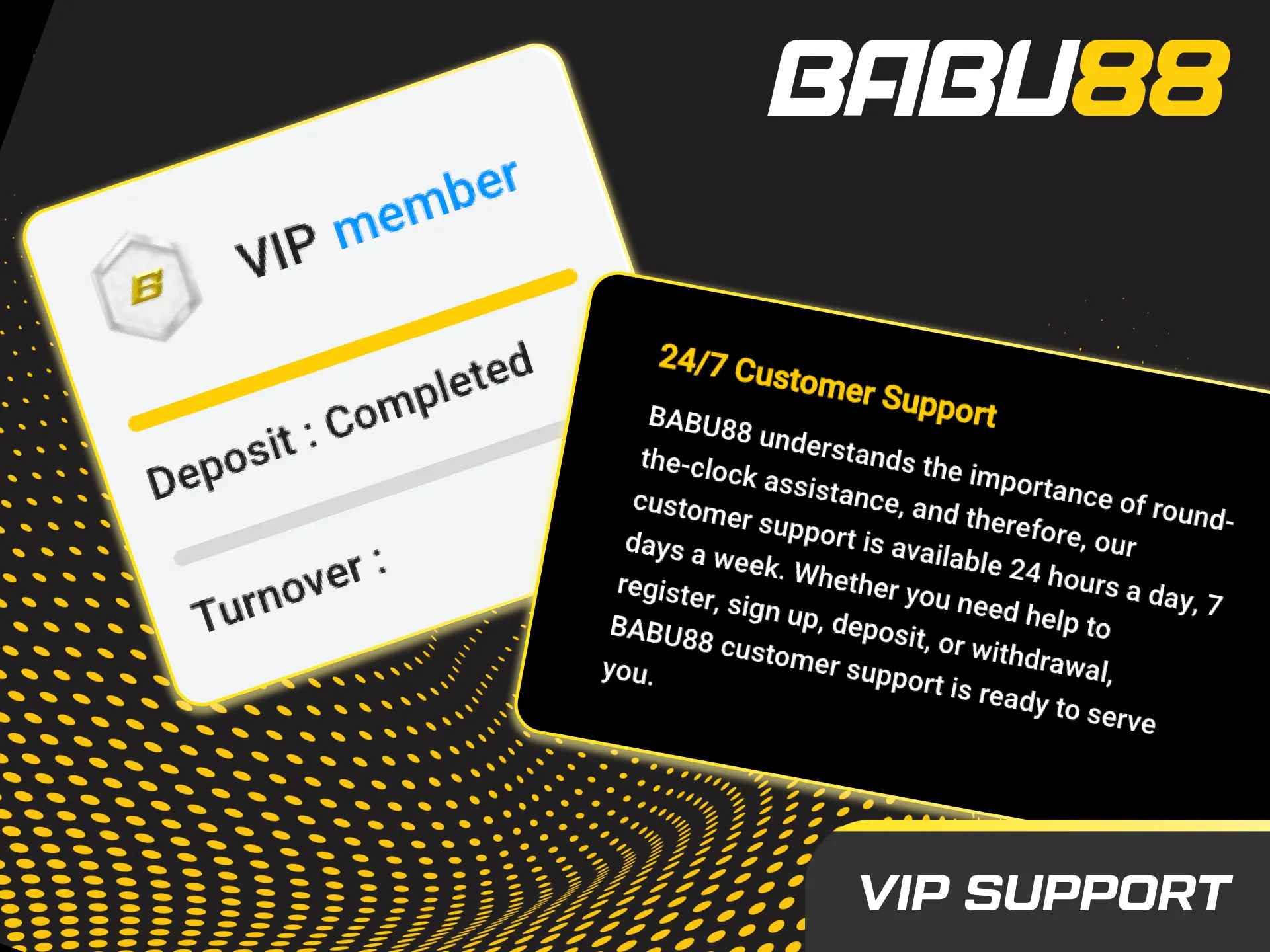 VIP Priority Support: priority chat, fast callbacks, personal manager, 24/7 help for high-tier players.